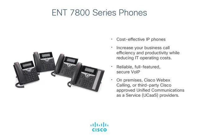 Alt view image 3 of 4 - CP-7841-K9= 7800 Series Voip Phone (Power Supply Not Included), Black