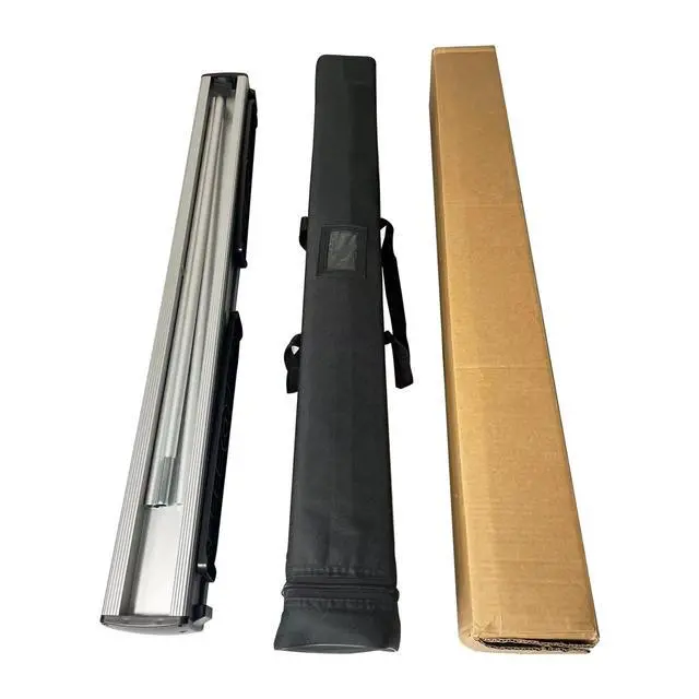 Alt view image 7 of 7 - 60"x80" Heavy Duty Retractable Roll Up Banner Standfor business trade show,store sign display Stand with Padded Canvas Bag (Stand Only)