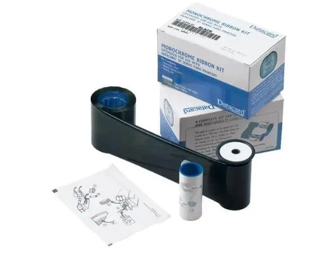 Alt view image 3 of 4 - Datacard 532000-054 Metallic Silver Ribbon - 1,500 Prints for FP65, FP65i, SD260S, SD460, SP Series Printers with 500 Premium White Blank Plastic CR80 30 Mil PVC Cards