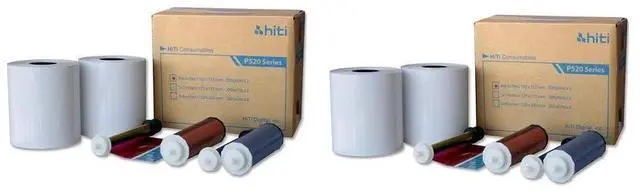 Main image of HiTi 4x6 Media for P525L and P520L Printers - Paper and Ribbon Kit (2000 Prints) with Free EventPrinters Brand Photo Folder Samples