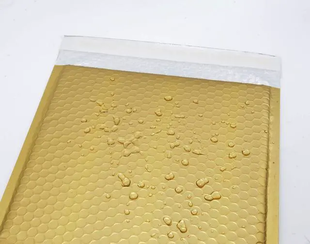 Alt view image 5 of 5 - ProLine Matte Metallic Gold Bubble Padded Mailers Extra Wide #0 6x10 Inch Self Seal Padded Envelopes (500)