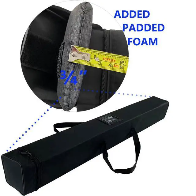 Alt view image 5 of 5 - 3 UNITS Heavy-Duty Retractable Banner Stand 33.5"x80" with Padded Canvas Bag and Box (Stand ONLY)