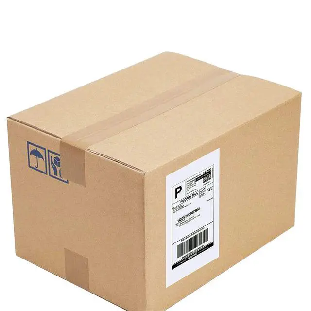 Alt view image 5 of 5 - Direct Thermal Labels,Half Sheet Self Adhesive Shipping Labels for Laser & Inkjet Printers, White (4000 Labels)