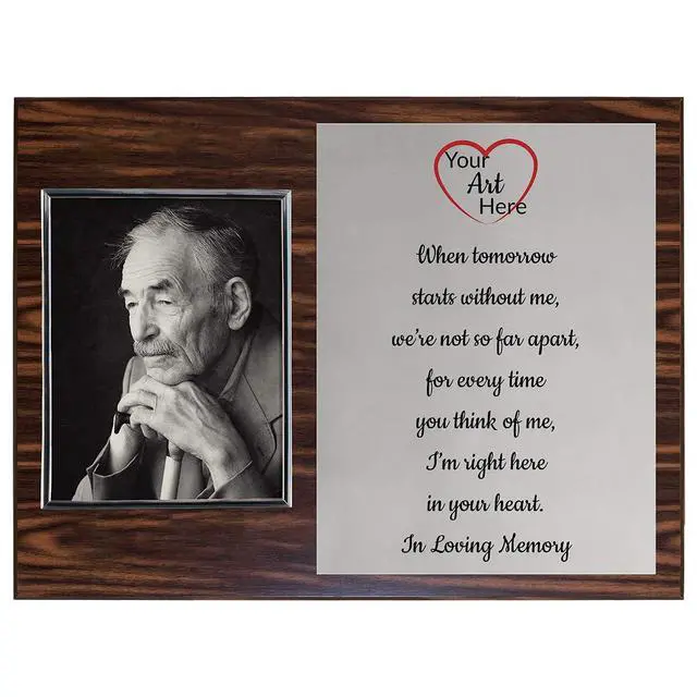Alt view image 2 of 5 - Personalized Photo Plaque Add Your Custom Text and Artwork Comes w/a Silver or Gold Frame - Great for Manager on Duty Employee of the Month or Corporate Awards and Plaques (18 x 24" w/8.5 x 11" Frame)