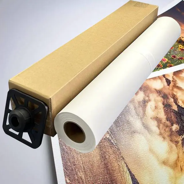 Alt view image 5 of 7 - Polyester Inkjet Canvas 54"x40ft. Roll (10oz) Matte Finish for Inkjet Water-based Dye and Pigment Ink Jet Printers