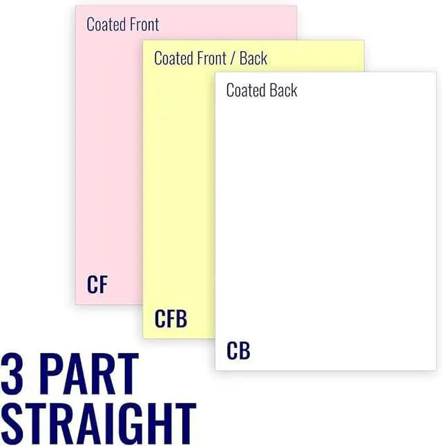 Alt view image 4 of 7 - 232045 Excel One Carbonless Paper, 8.5 x 11-3 part Straight/Forwward (Bright White/Canary/Pink), 1670 Sets, 5010 Sheets, 10 Reams (Full Case) (10 Reams, 1670 Sets)