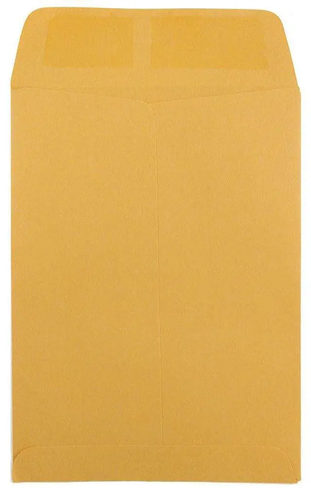 Alt view image 2 of 2 - 5 1/2 x 7 1/2 Open End Catalog Envelopes - Brown Kraft Manila - Bulk 500/Box