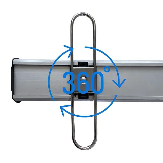 Alt view image 5 of 7 - Retractable Banner Stand 33.5"x80" Lightweight Plastic Base Roll Up Display with Carry Bag Quick Setup Portable Stand for Trade Shows, Events & Retail Displays (Stand Only) (3 UNITS)