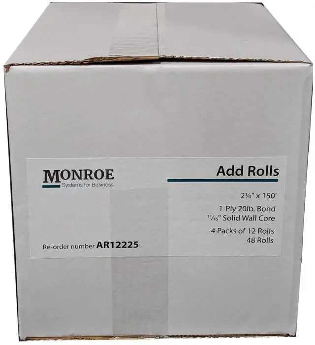 Main image of (48) Top of the Line Systems for Business Single-Ply Bond Paper Rolls, 20lb