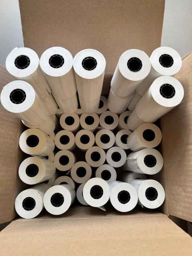 Main image of 4" x 80' Heavy Thermal Paper for Zebra Printers (3/4" Core) - 50 Rolls | 50 Rolls
