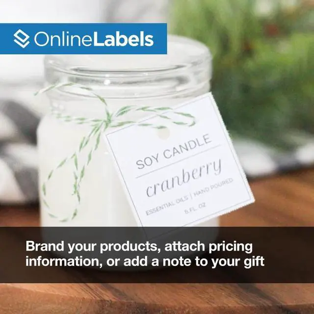 Alt view image 3 of 7 - Printable Square Tags - 1.5 x 1.5 - Cardstock - Pack of 20,000, 1,000 Sheets - Inkjet/Laser Printer