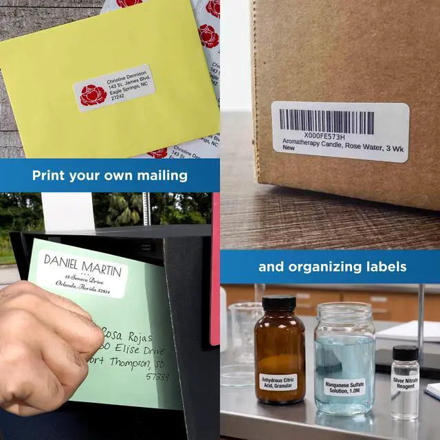 Alt view image 3 of 7 - 2.625 x 1 Waterproof Polyester Address Labels (Laser Printers Only) - Pack of 7,500 Labels, 250 Sheets - OnlineLabels