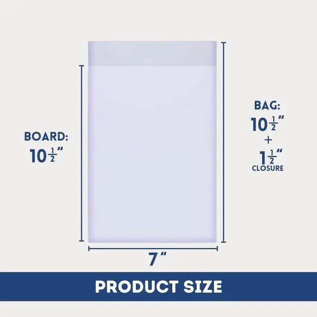Alt view image 3 of 7 - Gemini Premium Comic Book Bags and Boards | Silver Size (7 1/8" x 10 1/2" Bags, 7" x 10 1/2" Boards) | 2-mil Polypropylene Bags, 24-pt Acid-Free (1000 Each)