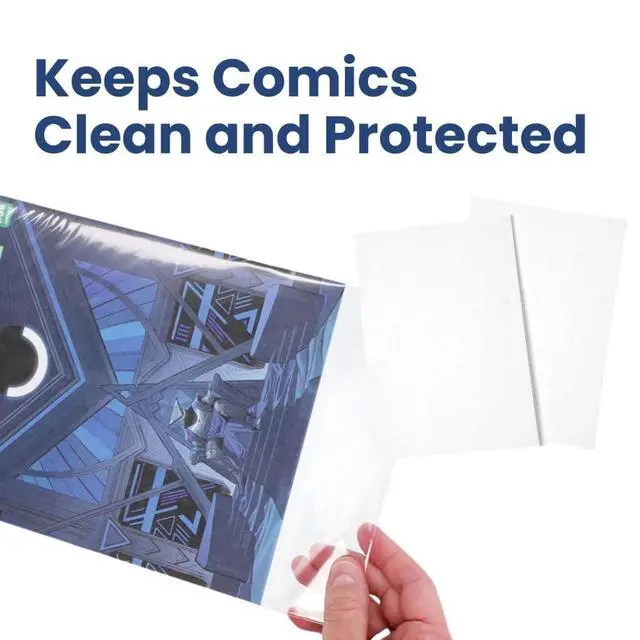 Alt view image 4 of 7 - Gemini Premium Comic Book Bags and Boards | Silver Size (7 1/8" x 10 1/2" Bags, 7" x 10 1/2" Boards) | 2-mil Polypropylene Bags, 24-pt Acid-Free (1000 Each)