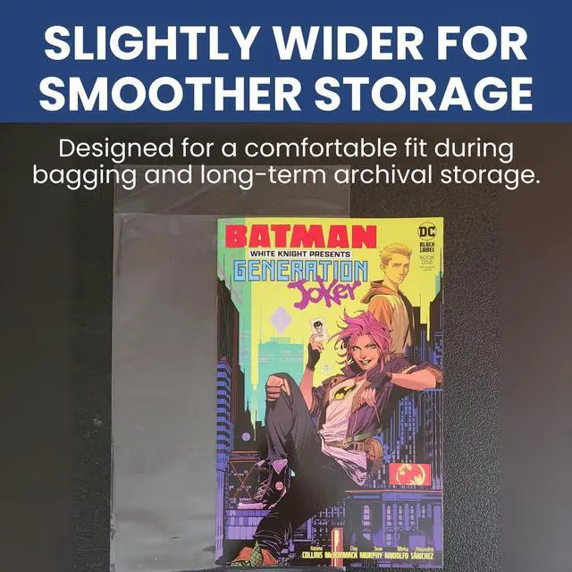 Alt view image 6 of 7 - Gemini Premium Comic Book Bags and Boards | Silver Size (7 1/8" x 10 1/2" Bags, 7" x 10 1/2" Boards) | 2-mil Polypropylene Bags, 24-pt Acid-Free (1000 Each)