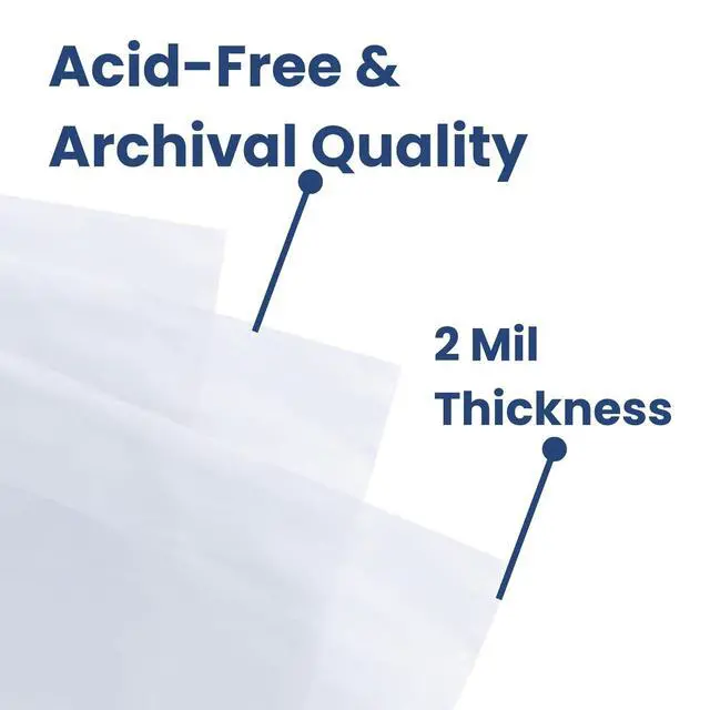 Alt view image 7 of 7 - Gemini Premium Comic Book Bags and Boards | Silver Size (7 1/8" x 10 1/2" Bags, 7" x 10 1/2" Boards) | 2-mil Polypropylene Bags, 24-pt Acid-Free (1000 Each)