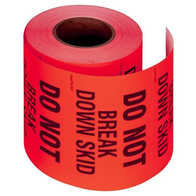 Alt view image 2 of 5 - 3" X 5" Do not Break Down Skid Fluorescent Shipping Label Stickers for Shipping and Packing - 500 Labels Per Roll (10 Pack)