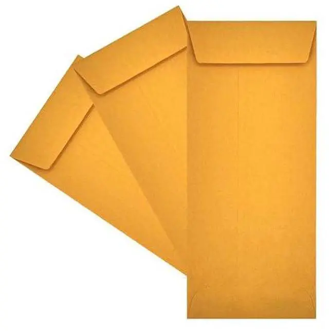 Main image of 2500 Cashier Depot - #10 Policy Envelopes, Open End, 4-1/8" x 9-1/2", Sturdy 24 lb. Brown Kraft Paper, Gum Flap, Business, Office & Document Organization, 2500 Count