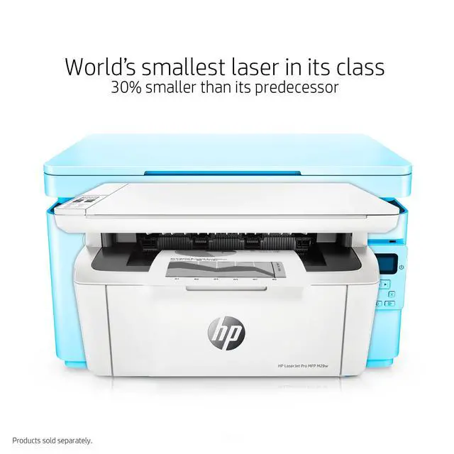 Alt view image 3 of 7 - Laserjet Pro MFP M29w Wireless Monochrome All-in-One Printer, Works with Alexa (Y5S53A)
