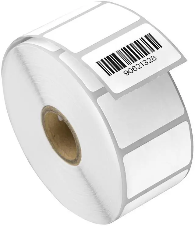 Main image of 1.5" x 1" Removable Direct Thermal Labels | Compatible with Rollo & Zebra Desktop Printers and More, 1" Core, Perforated, Water & Oil Resistant, 20 Rolls, 27600 Labels