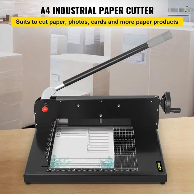 Alt view image 2 of 7 - Guillotine Paper Cutter 12",Heavy Duty Paper Cutter A4 400 Sheets, Paper Guillotine Cutting Width 30 cm,Paper Slicer Cutting Thickness Max 4 cm, Paper Slicer for Cutting Paper, PVC etc