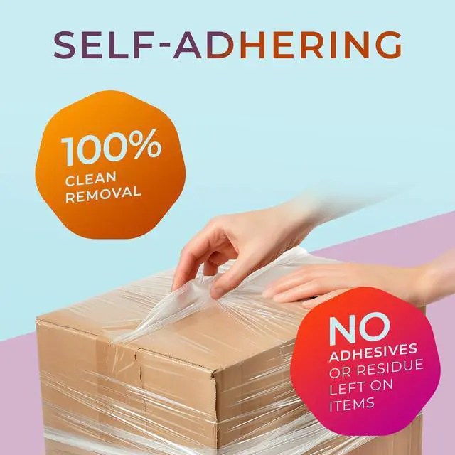 Alt view image 5 of 6 - Primepack Heavy Duty Stretch Wrap | Clear Plastic Shrink Wrap for Moving and Pallet Wrapping | 80 Gauge Thick | 18" x1500 Roll (8 Pack)