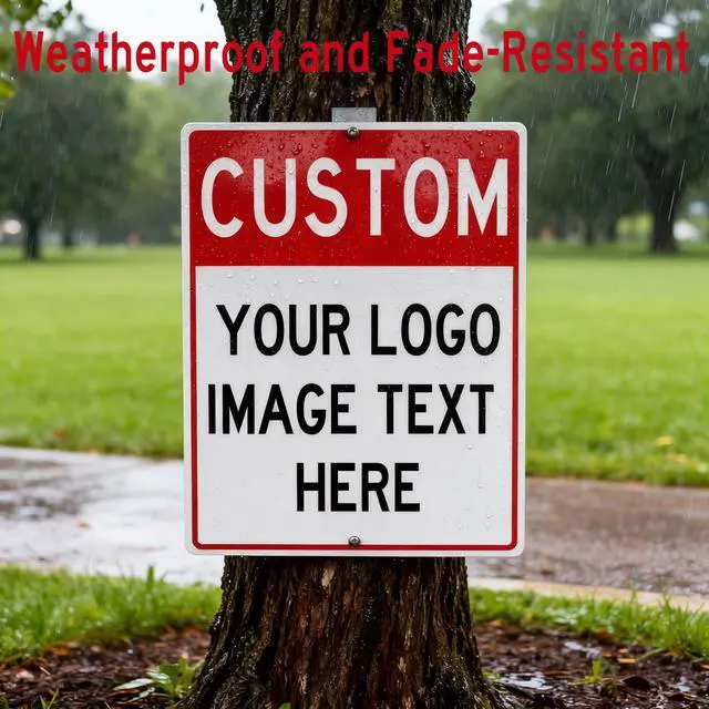 Alt view image 4 of 7 - Extra Large Custom Signs Outdoor Metal, 36x30 Inches, Reflective Option, Rust Free Aluminum, UV Ink Printing, Durable/Weatherproof