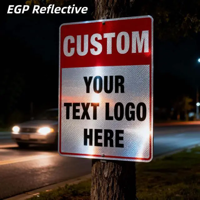 Alt view image 5 of 7 - Extra Large Custom Signs Outdoor Metal, 36x30 Inches, Reflective Option, Rust Free Aluminum, UV Ink Printing, Durable/Weatherproof