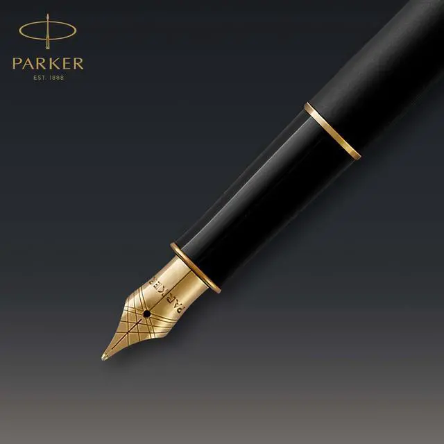 Alt view image 3 of 6 - Sonnet Fountain Pen, Matte Black Lacquer with Gold Trim, Medium Nib, Premium Gift Box, Ideal for Gifting