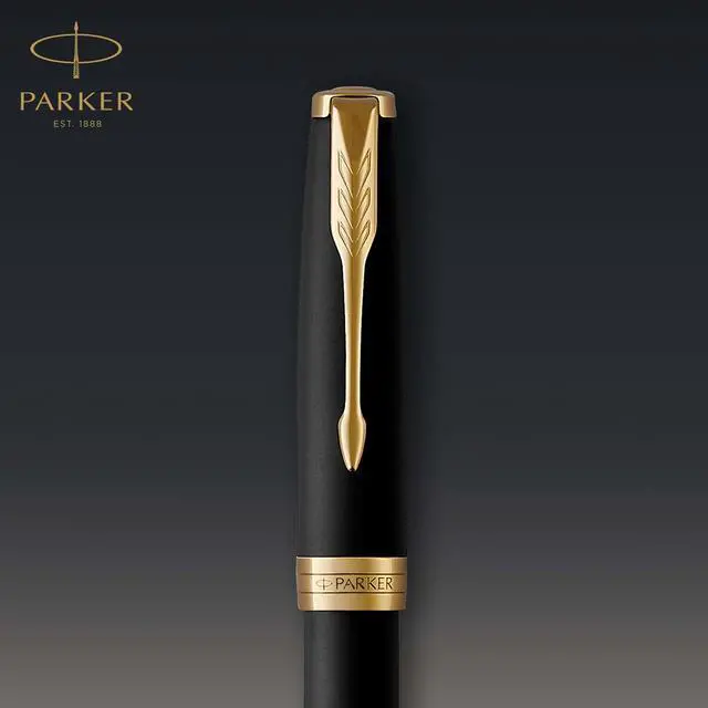 Alt view image 4 of 6 - Sonnet Fountain Pen, Matte Black Lacquer with Gold Trim, Medium Nib, Premium Gift Box, Ideal for Gifting