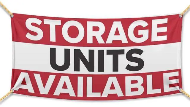 Main image of Business Banners: Storage Units Available Banner Vinyl Banner, 7x16 Feet