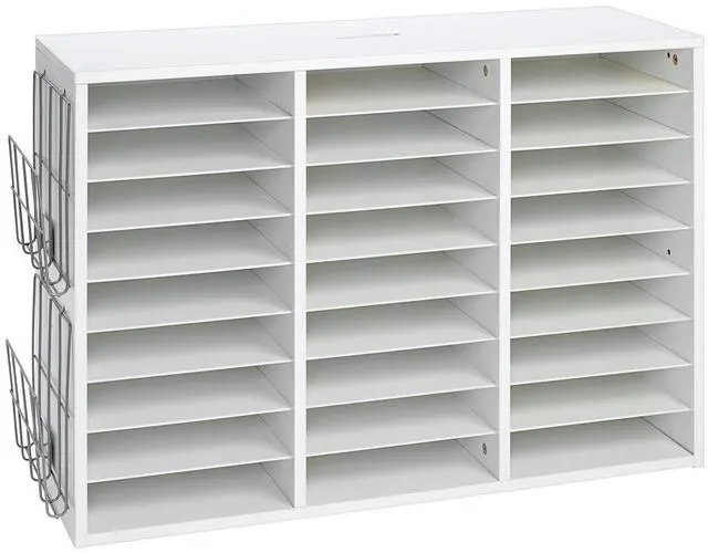 Alt view image 3 of 7 - Classroom Mail Center with Paper Holders - 1 Mail Center, 2 Wire Racks