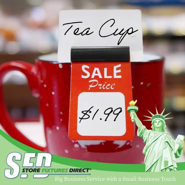 Alt view image 2 of 7 - Black Food Tray Label Holders, Bowl & Cup Sign Clips for Bake Sale Signs, 100 Pack