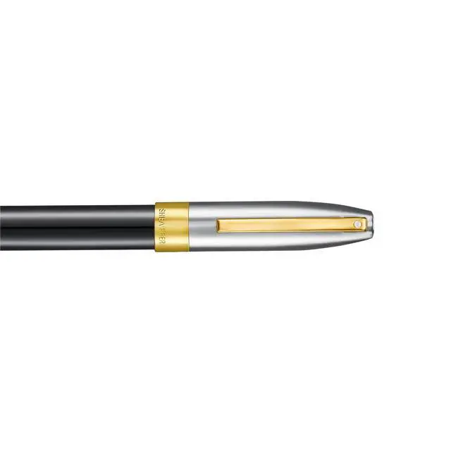 Alt view image 6 of 7 - Legacy 9065 Rollerball Pen, Black Tuxedo Medalist Finish with 14KT PVD Gold Trim, Includes Custom Leather Pouch & Luxury Gift Box