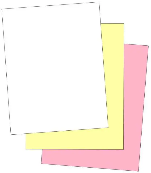 Main image of Plain Collated Color Paper (Not Carbonless) for Laser and Ink Jet Printers (3 Part, Case)