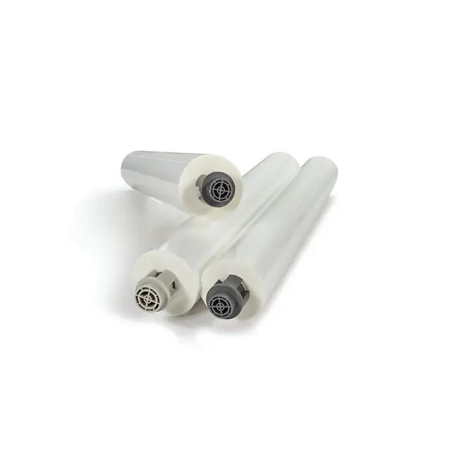 Alt view image 5 of 6 - Pinnacle 27 Ezload Roll Film, 1.5 Mil, 25" X 500 Ft, Gloss Clear, 2/Box