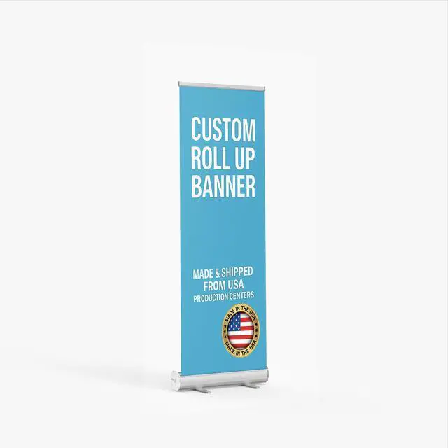 Main image of Custom Retractable Banner Stand, Roll Up Banner with Your Logo/Text, Personalized Pull Up Display for Business, Trade Shows, Events 33x81 / 36x92 / 24x81 / 23x66 / Tabletop 11.5x17.5