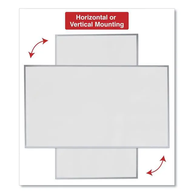 Alt view image 3 of 7 - Dry Erase Marker Board, Melamine, 72 x 48, Silver Aluminum Frame