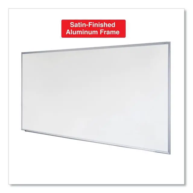 Alt view image 4 of 7 - Dry Erase Marker Board, Melamine, 72 x 48, Silver Aluminum Frame