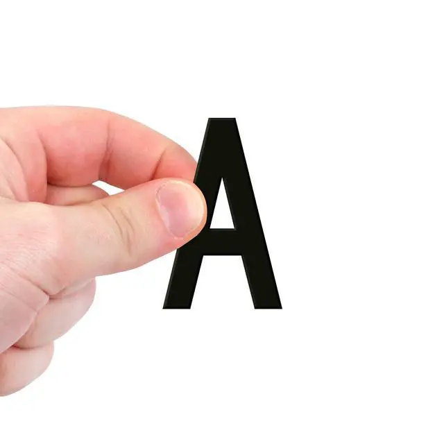 Alt view image 2 of 5 - Letters A-Z Die-Cut Magnetic Letter Labels | 130 Labels/Kit, 2" Character Height, Made in USA