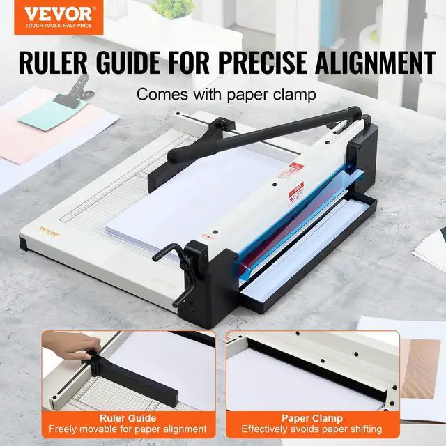 Alt view image 2 of 7 - Industrial Paper Cutter A3 Heavy Duty Paper Cutter 17 Inch Paper Cutter Heavy Duty 500 Sheets Paper with Clear Cutting Guide for Offices, Schools, Businesses and Printing Shops