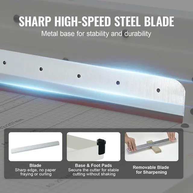 Alt view image 4 of 7 - Industrial Paper Cutter A3 Heavy Duty Paper Cutter 17 Inch Paper Cutter Heavy Duty 500 Sheets Paper with Clear Cutting Guide for Offices, Schools, Businesses and Printing Shops