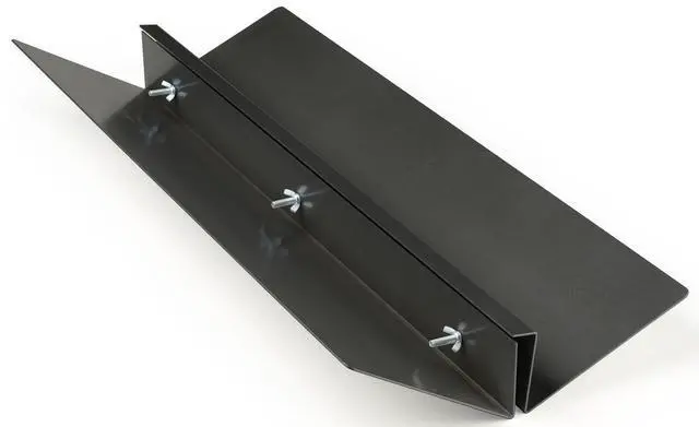 Alt view image 3 of 4 - Sign Clamp with Wedge Design, Supports Posters up to 1.5 Thick, Steel Black (FLRHLD36BK)