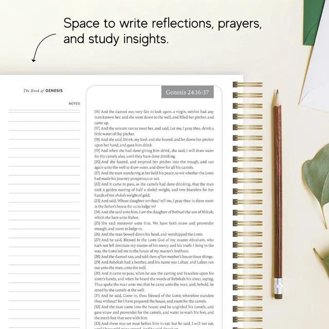Alt view image 4 of 7 - Official KJV | Complete Bible - Bundle Spiral Bound Spiritual Companion & Journal for Adults & Teens | 8.5" x 11" Notebook, 3.5in Margins for Notetaking