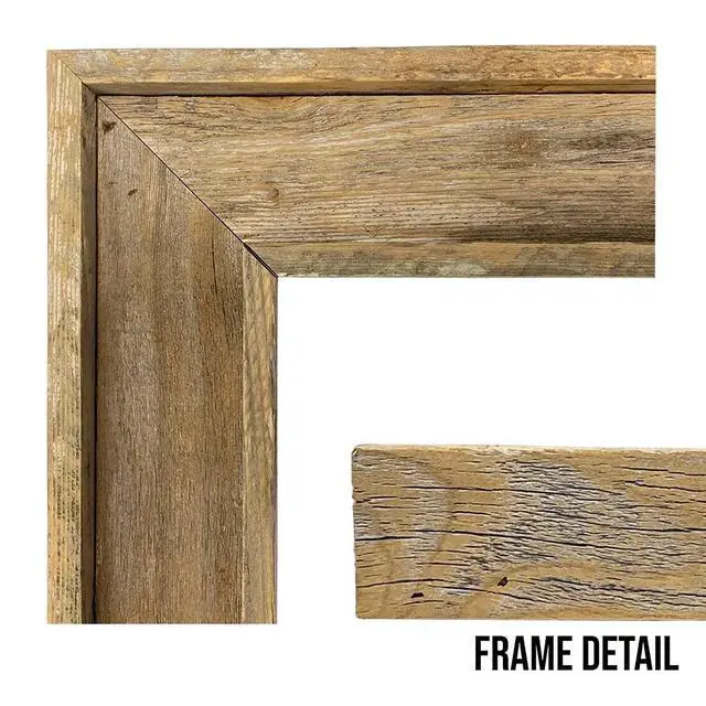 Alt view image 3 of 5 - Framed Republic Of Texas Map 1845 In Real Barnwood | 40L X 34W" Inches