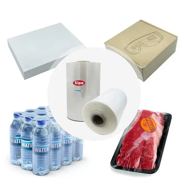 Alt view image 2 of 2 - 14" 60 Gauge Polyolefin Shrink Film Heat Wrap POF Centerfold 4375' feet (1)