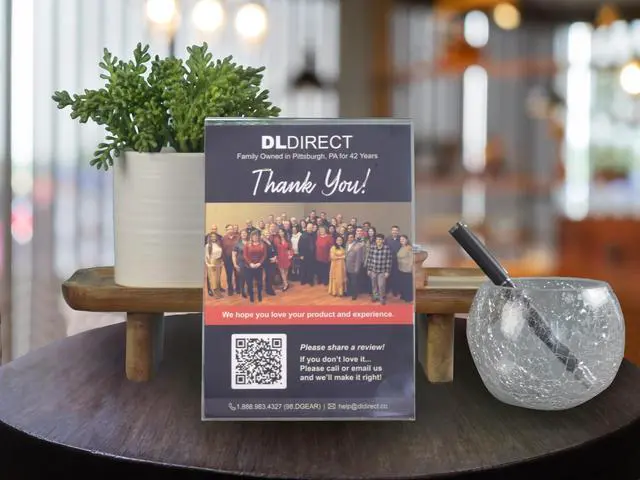 Alt view image 2 of 7 - Clear Acrylic Sign Holder 5 x 7 - Clear Slanted Sign Holder - Premium Acrylic Sign Holder for Office, Retail, Tradeshow and Home Use (100 Pack)