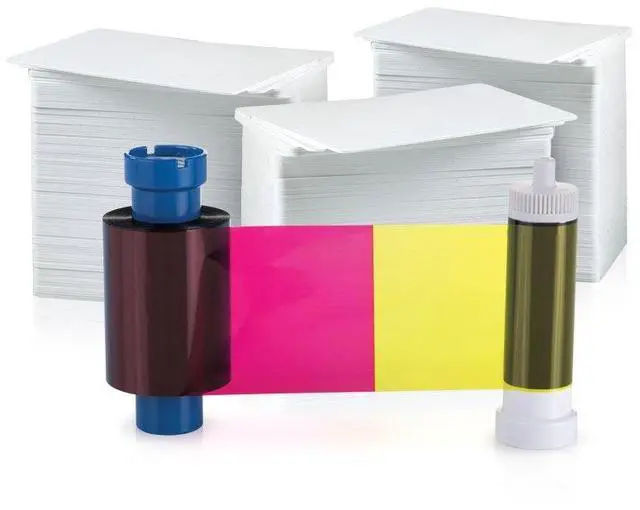 Main image of YMCKO 300 Print Ribbon/Card Pack for Pilot and Compass Printers