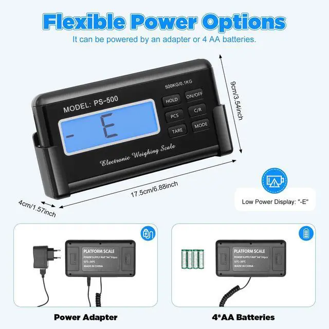 Alt view image 3 of 7 - 1100lb Digital Livestock Vet Scale, Digital Pet Scale for Dog Sheep Pig Goat, Heavy-Duty Platform Scale, Animal Scale Platform for Large Pets Postal Shipping Warehouse, KG/OZ/LB Units Switch