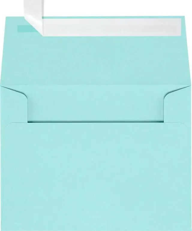 Main image of A2 Invitation Envelopes | Peel & Press | 4 3/8" x 5 3/4" | Seafoam Blue | 80lb. Text | 1,000 Qty